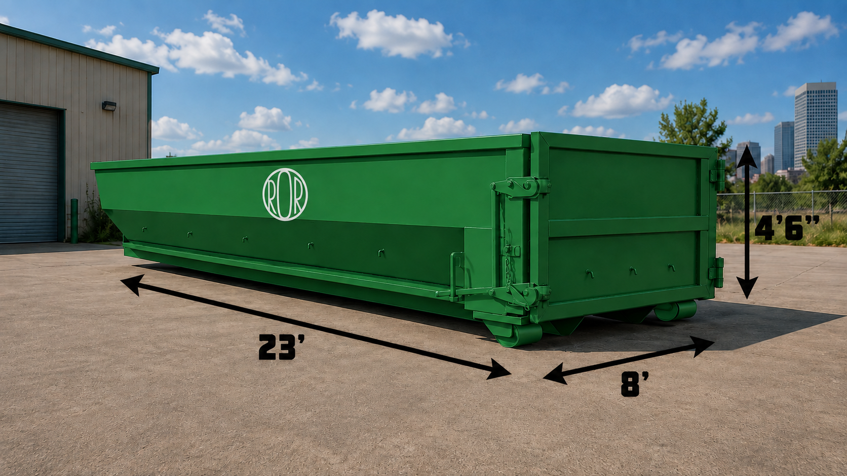Roll-Off Dumpster in Northglenn - CO being positioned in a driveway for a home cleanout